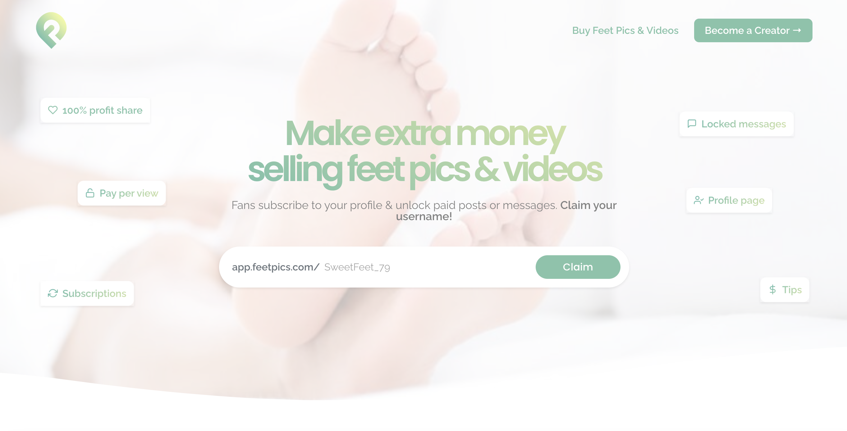 feetpics.com homepage